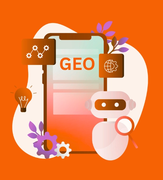 The Rise of AI Search and Why GEO Matters The search landscape is evolving rapidly as AI-powered platforms become a preferred way for users to research products, compare services, and find trusted businesses. Instead of scrolling through multiple web pages, users increasingly expect instant, contextual answers generated by AI. This shift makes Generative Engine Optimization (GEO) an essential part of every modern digital marketing strategy. Consumers increasingly use AI assistants and generative search platforms to research solutions, compare providers, and make informed purchasing decisions before visiting a website. People now search using complete questions and conversational phrases, making user-intent-focused content more likely to appear in AI-generated responses. Well-structured, context-rich content helps AI models understand your expertise and retrieve, summarise, and recommend your pages. Consistent business information, authoritative content, and a clear digital presence help AI systems recognise your brand as a credible source. Schema markup, structured data, internal linking, and logical content architecture improve how AI platforms interpret, index, and surface your website. Investing in Generative Engine Optimization strengthens digital authority, improves long-term visibility, and keeps your business competitive as AI-powered search evolves. understand content and craete the image vector type or photos type